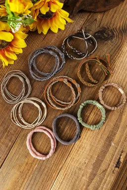 Multicolour Boho Knotted Hair Ties