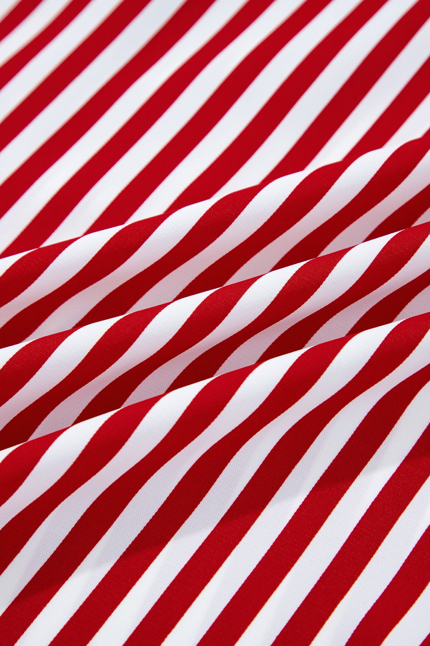 Red Stripe Contrast Velvet Trim Bow Knot Waist 2pcs Pajama Set Dear-Lover Dropshipping