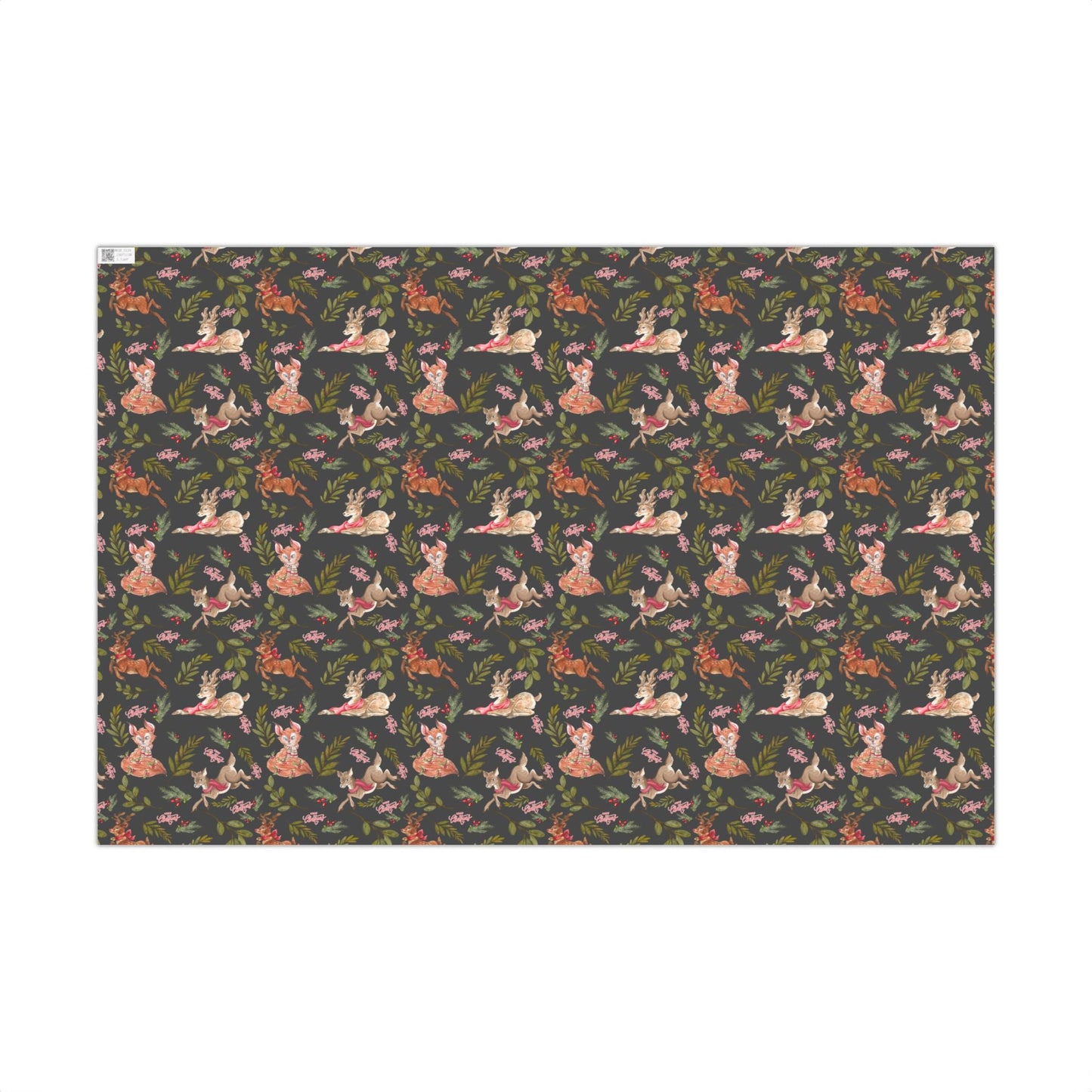 Holiday Woodland Animals Wrapping Paper Printify