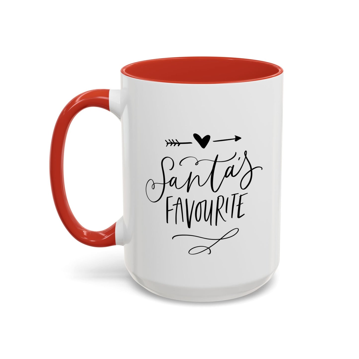 Santa's Favorite Accent Coffee Mug Printify