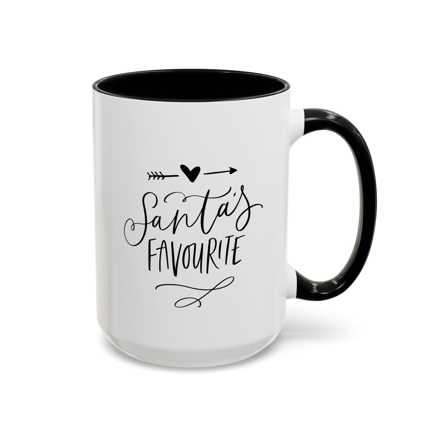 Santa's Favorite Accent Coffee Mug Printify