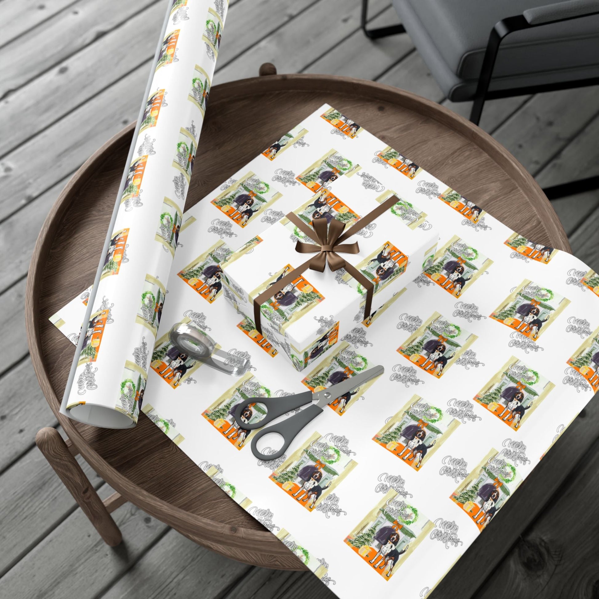 Holiday Tennessee VOLS Gift Wrap Paper Printify