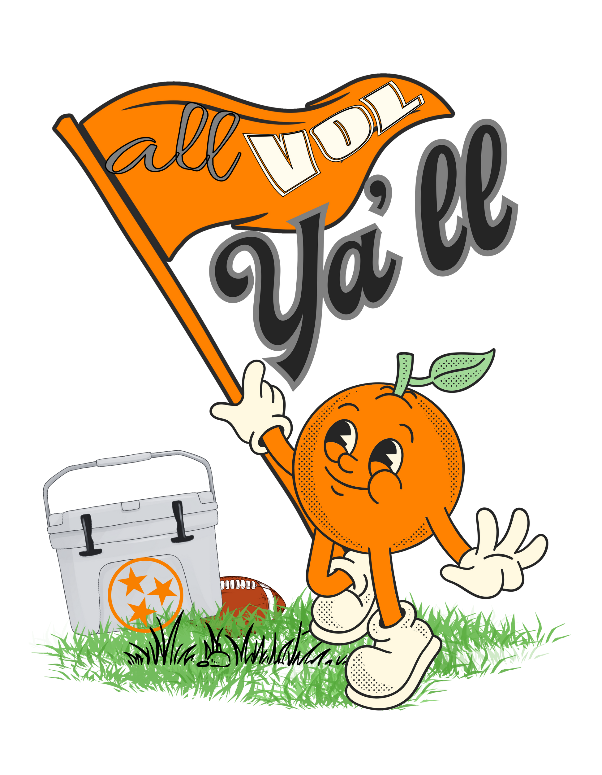 TN Vols All Ya'll Digital Art - Greta Bean & Co.
