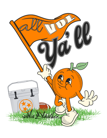 TN Vols All Ya'll Digital Art - Greta Bean & Co.