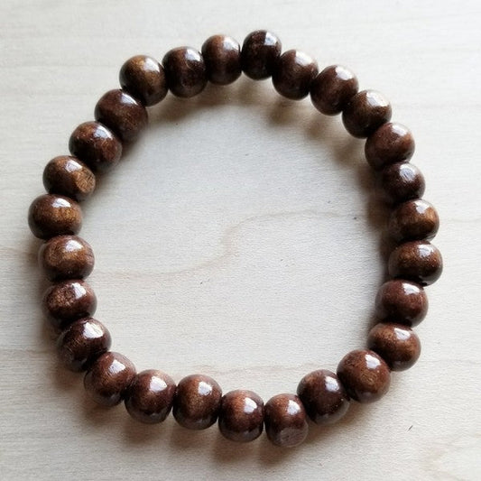 Bracelet Bar -Large Wood Beaded Stretch Bracelet - Greta Bean & Co.