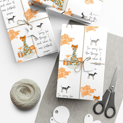 Tennessee VOLS I'm sorry Christmas Gift Wrap Paper Printify