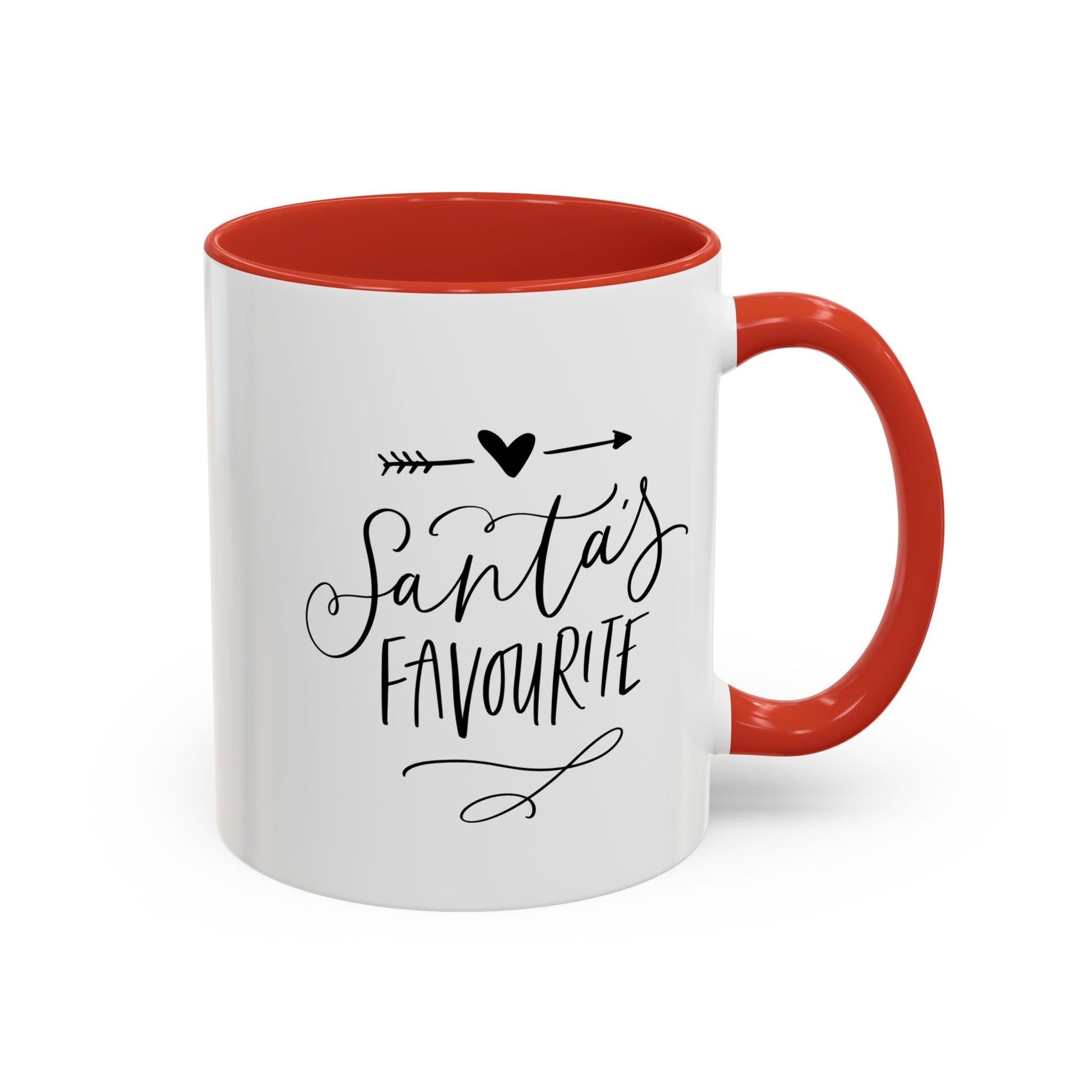 Santa's Favorite Accent Coffee Mug Printify
