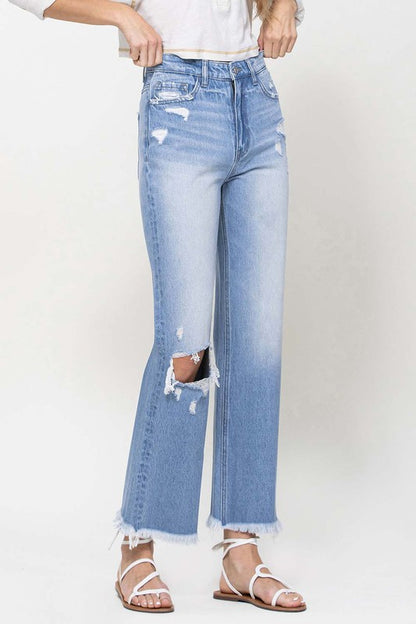 90's Vintage Ankle Flare Jeans ***