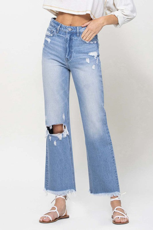 90's Vintage Ankle Flare Jeans ***