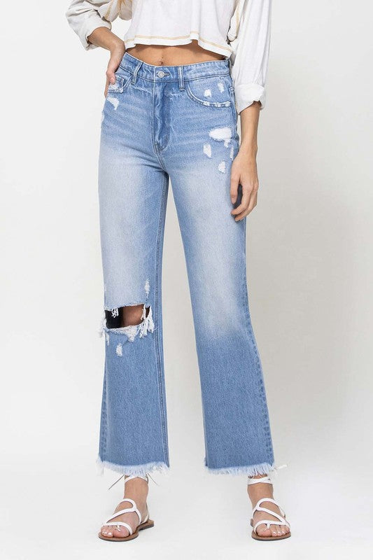 90's Vintage Ankle Flare Jeans ***