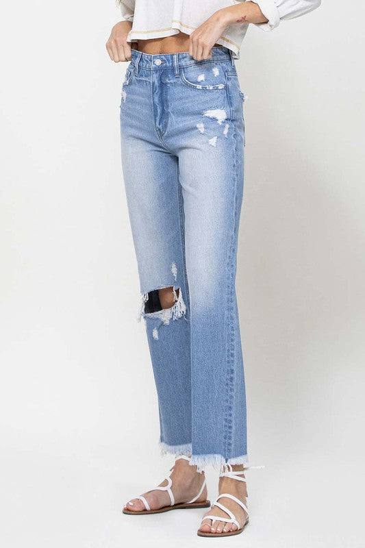 90's Vintage Ankle Flare Jeans ***