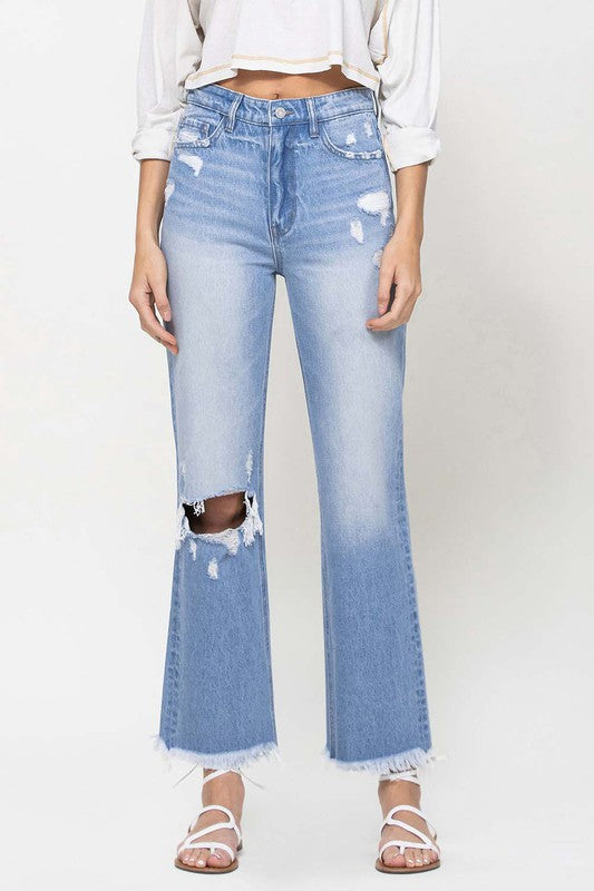 90's Vintage Ankle Flare Jeans ***