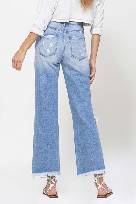 90's Vintage Ankle Flare Jeans ***