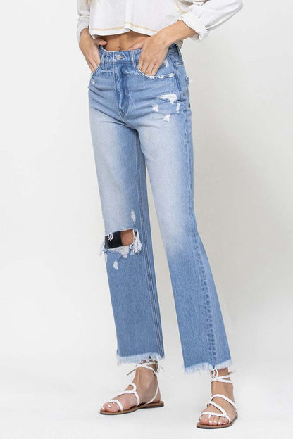 90's Vintage Ankle Flare Jeans ***