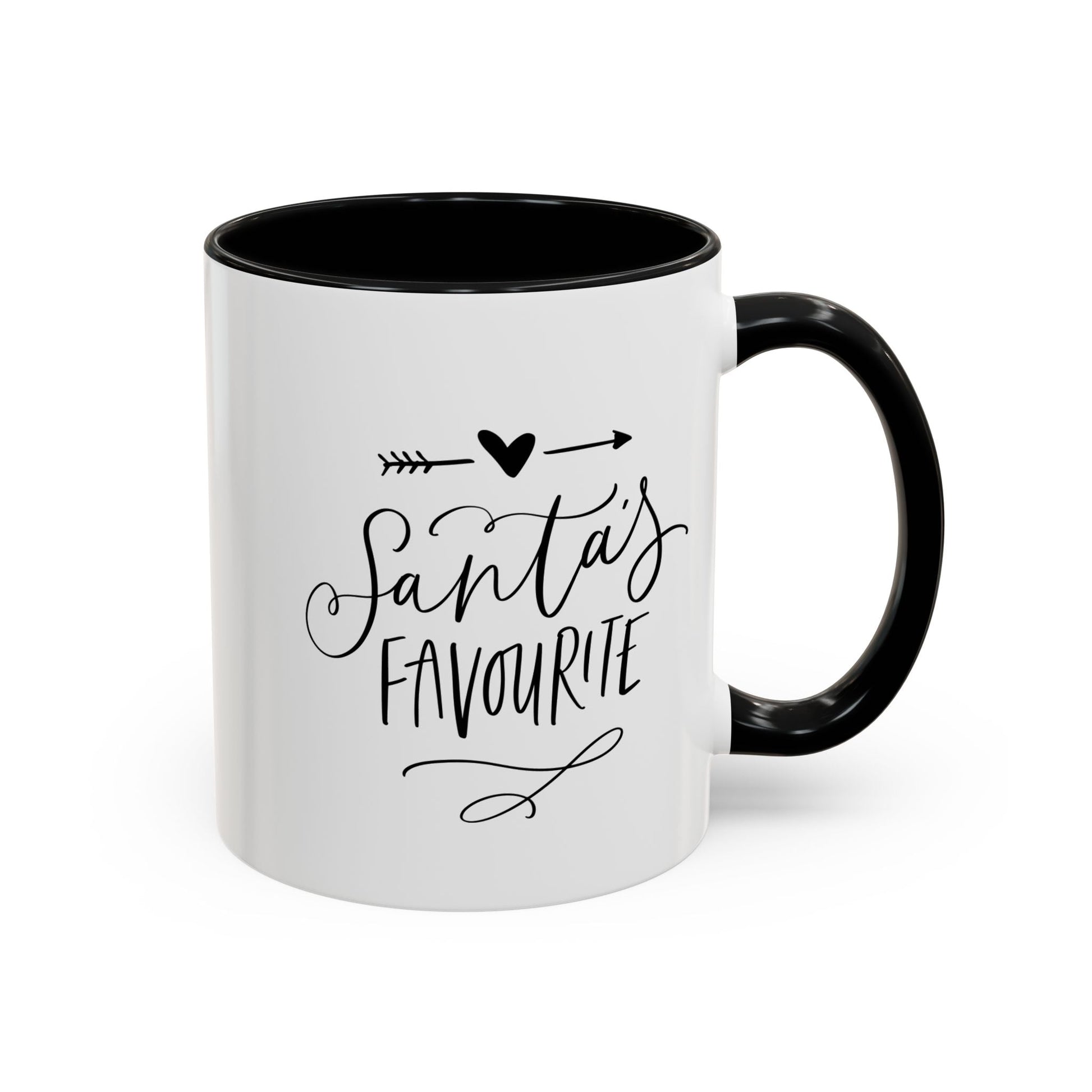 Santa's Favorite Accent Coffee Mug Printify