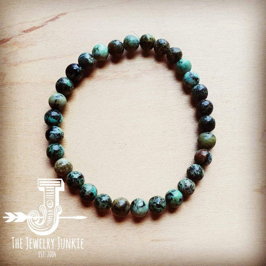 Black African Turquoise Bead Bracelet - Greta Bean & Co.