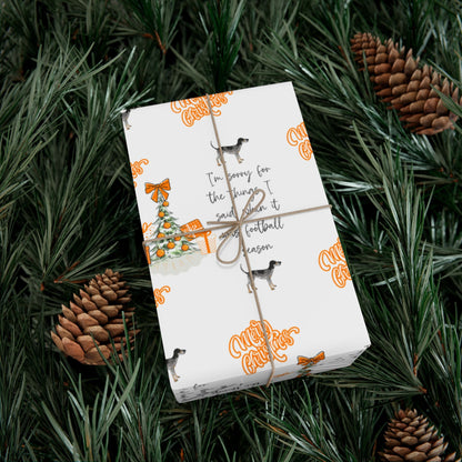 Tennessee VOLS I'm sorry Christmas Gift Wrap Paper Printify
