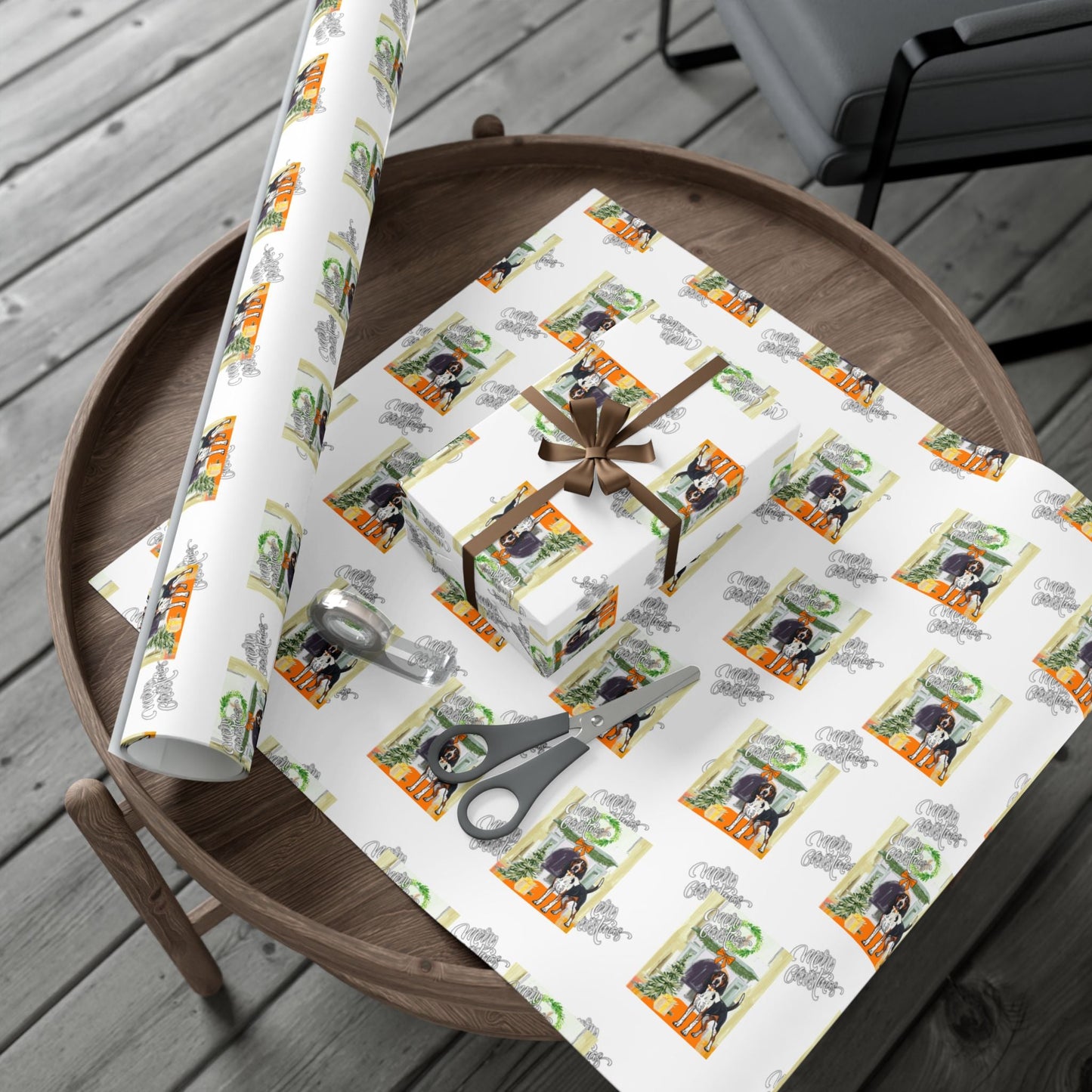 Holiday Tennessee VOLS Gift Wrap Paper Printify