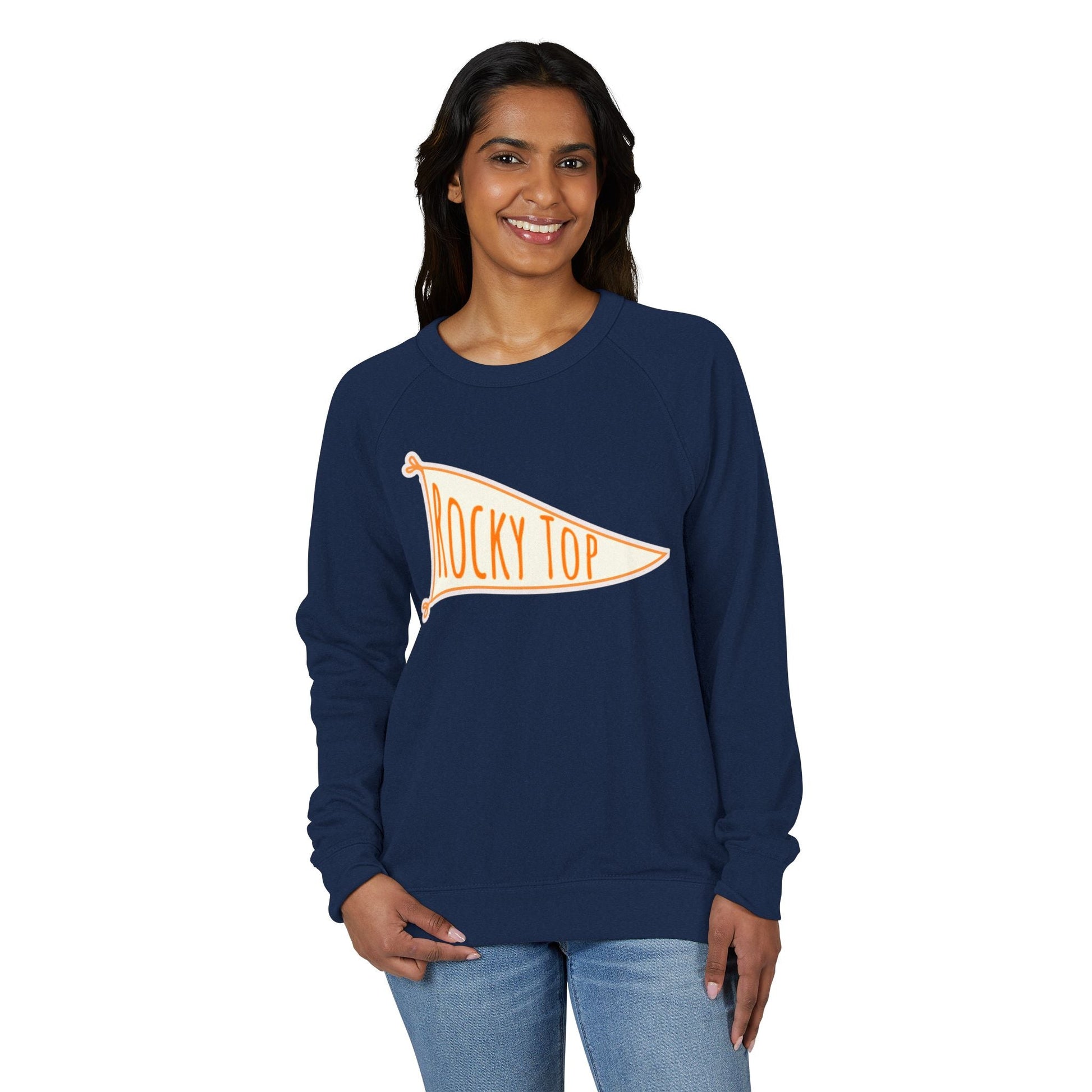 Tennessee Vols Rocky Top Flag Raglan Sweatshirt Printify