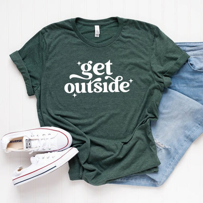 Get Outside Stars Short Sleeve Graphic Tee