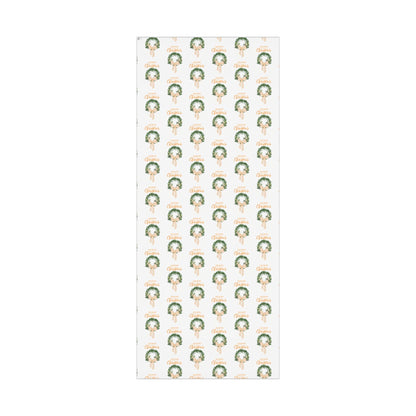 Tennessee Volunteers Christmas Gift Wrap, Elegant Wreath Design, Holiday Wrapping Sheets, Decorative Xmas Present Wrap, Printify