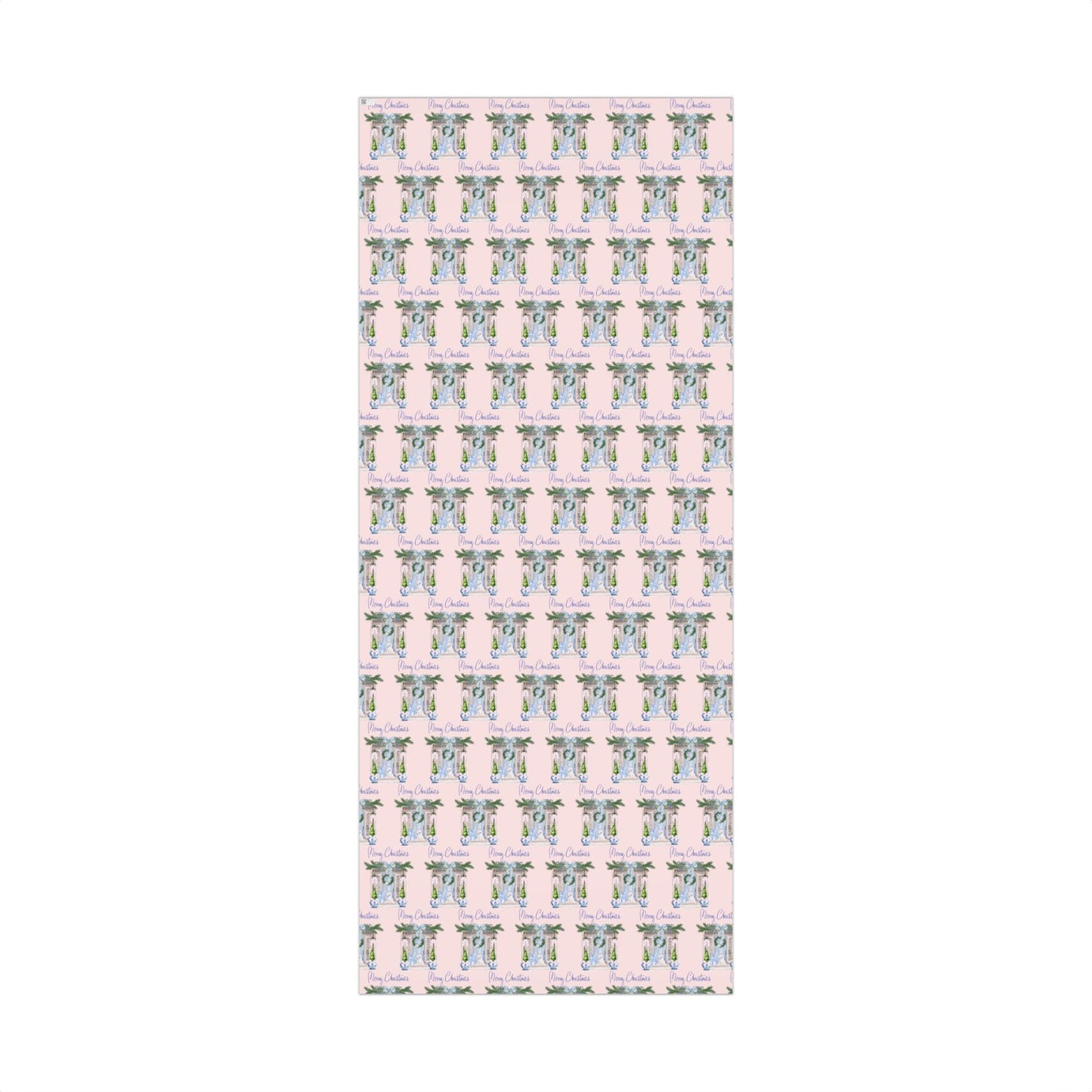 Chinoiserie Christmas Blue and White Gift Wrap Paper, Holiday Gift Wrap, Festive Wrapping Paper, Decorative Wrapping Printify