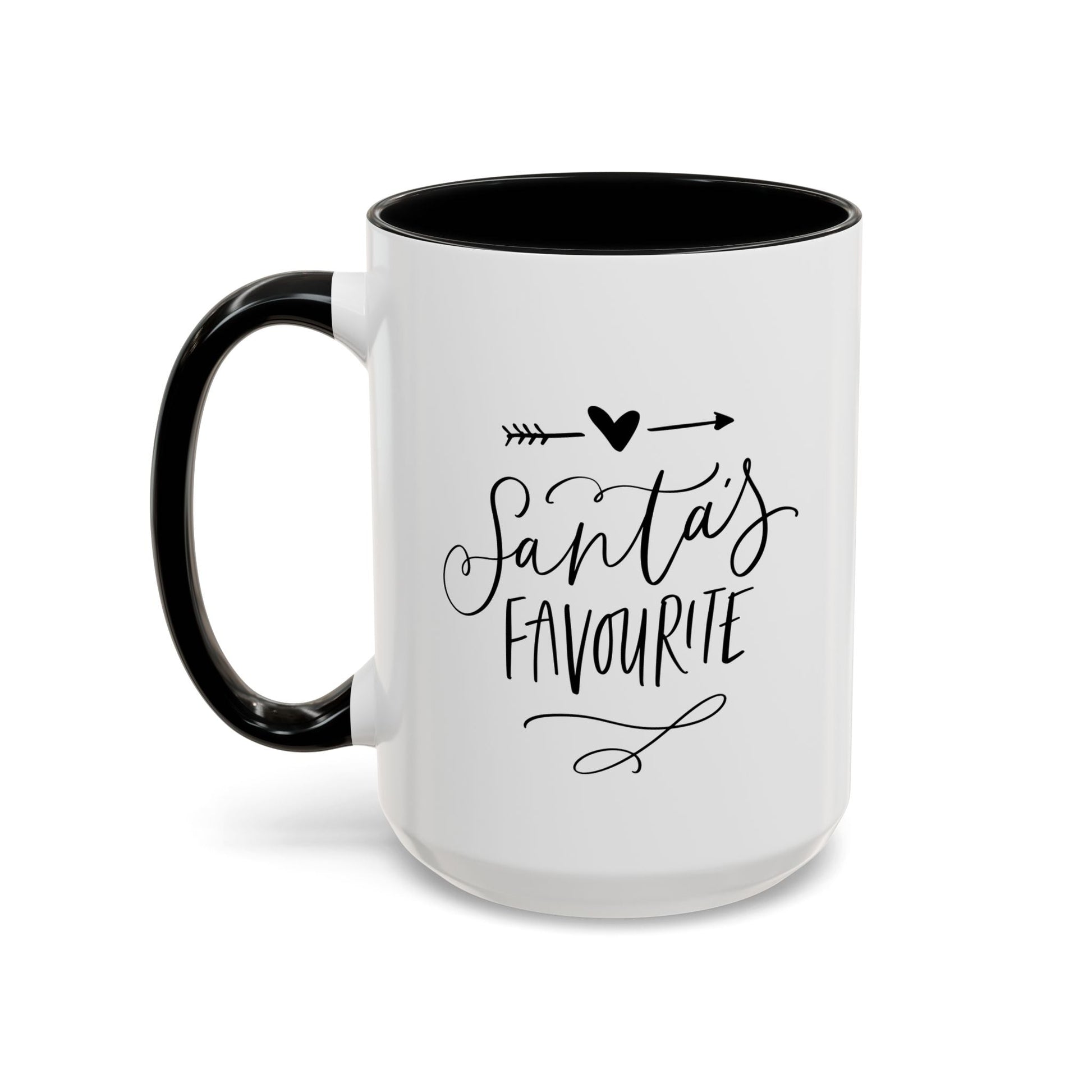 Santa's Favorite Accent Coffee Mug Printify