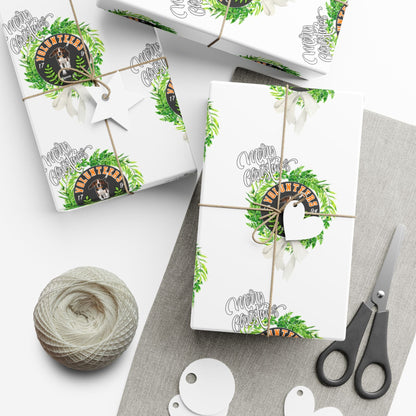 Christmas Wreath Tennessee VOLS Wrapping Paper Printify