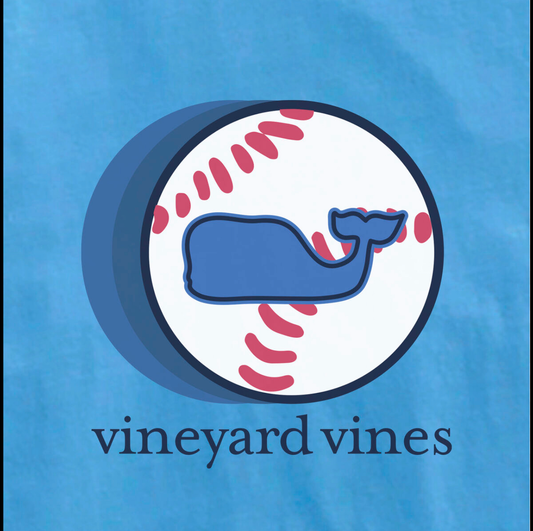 VINEYARD VINES Kids Baseball Whale Shortsleeve Tee