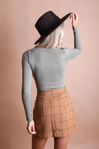 SAGE Long Sleeve Fit Crop Top