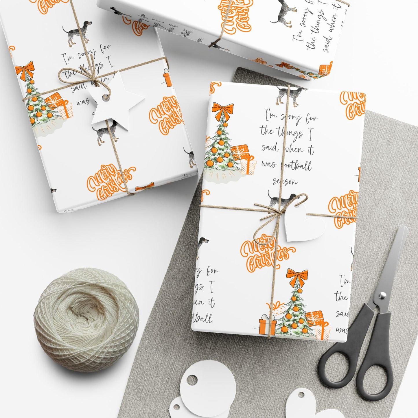 Tennessee VOLS I'm sorry Christmas Gift Wrap Paper Printify