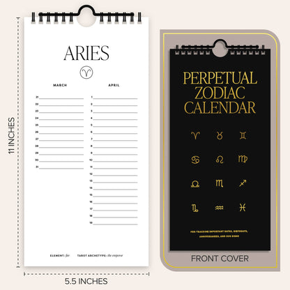 Perpetual Calendar - Special Dates to Remember, Wall or Desk - Greta Bean & Co.