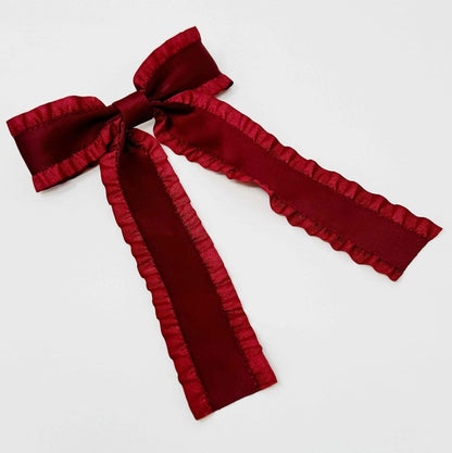 Love Game Frill Bow Hair Clip