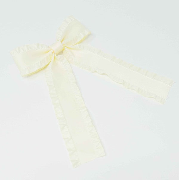 Love Game Frill Bow Hair Clip