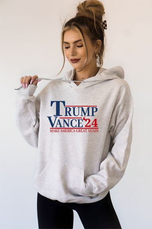 Trump Vance 2024 Graphic Hoodie Plus Size