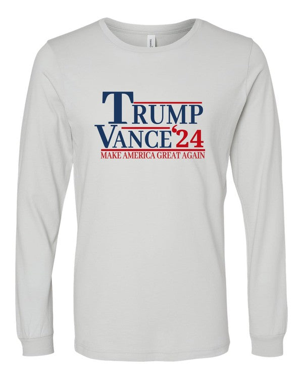 Trump Vance 2024 Graphic Long Sleeve Plus Size