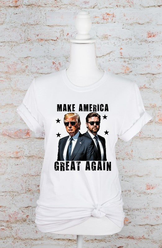 Make America Great Again Trump Vance Graphic Tee Plus Size