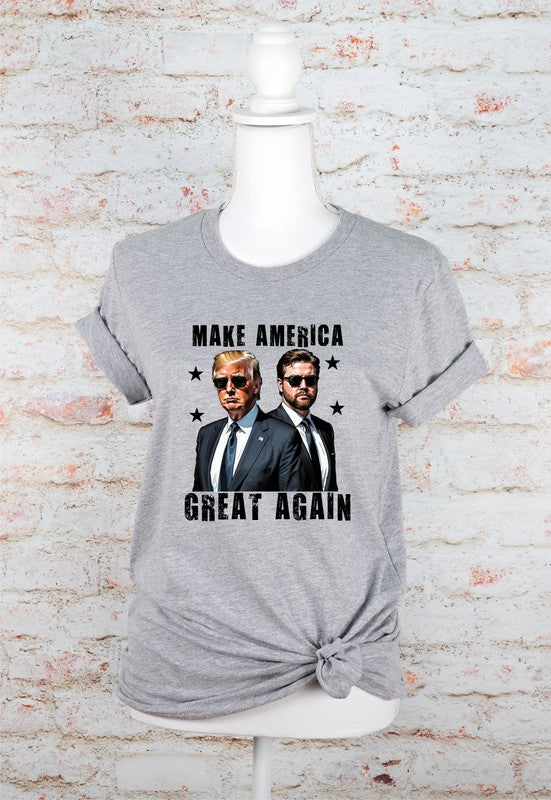 Make America Great Again Trump Vance Graphic Tee Plus Size