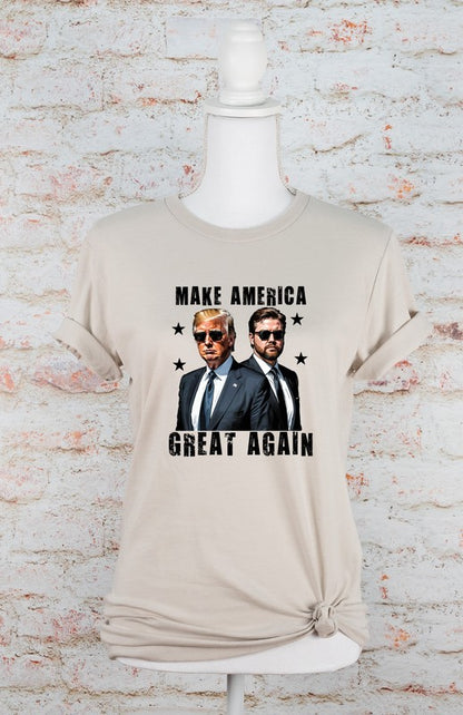 Make America Great Again Trump Vance Graphic Tee Plus Size