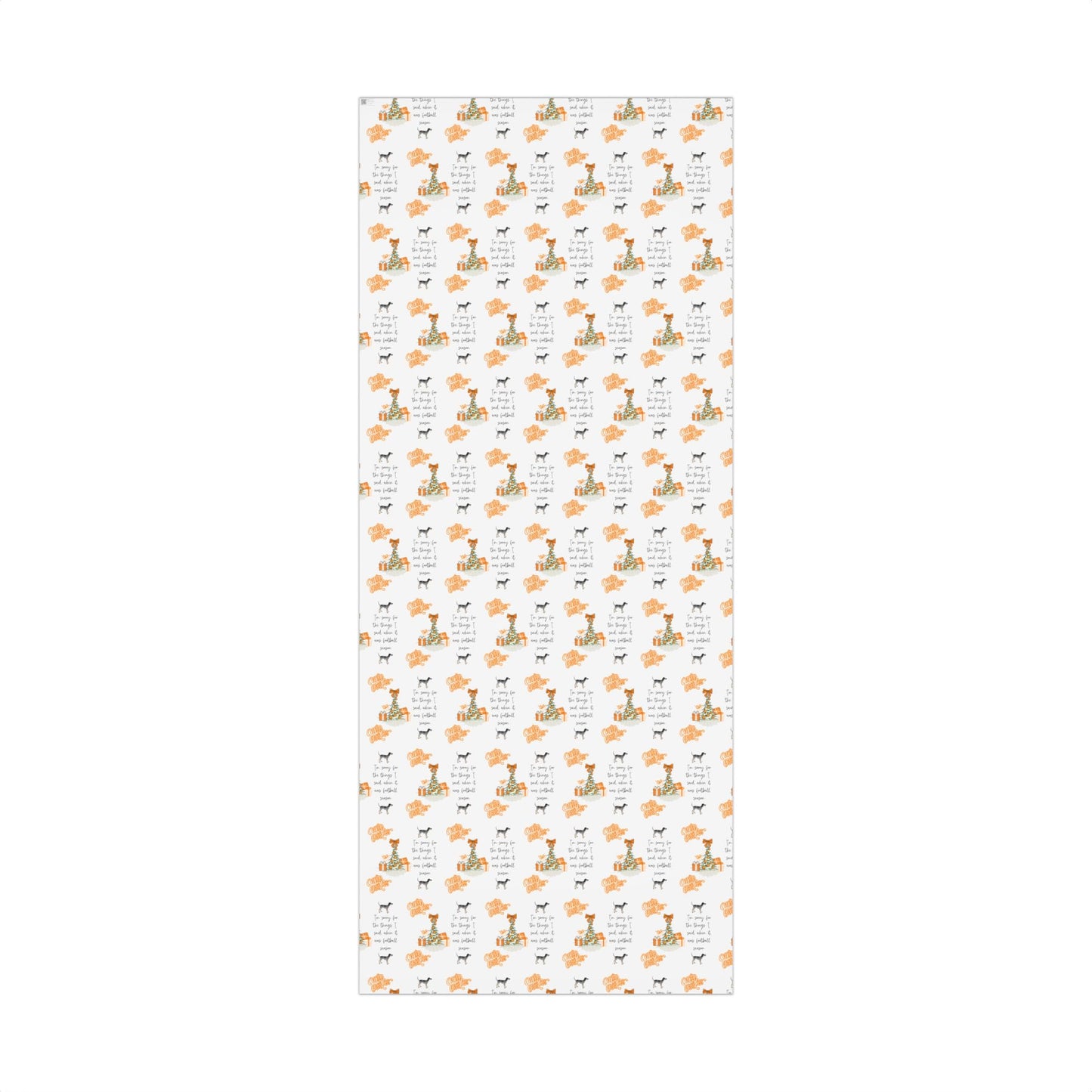 Tennessee VOLS I'm sorry Christmas Gift Wrap Paper Printify
