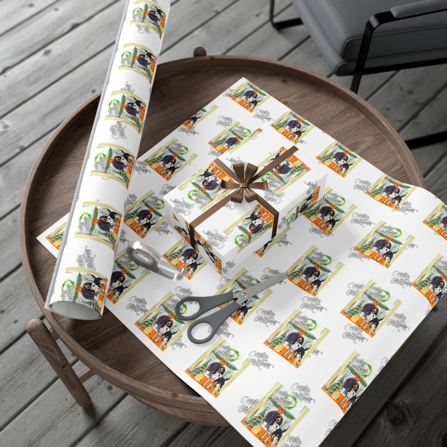 Holiday Tennessee VOLS Gift Wrap Paper Printify