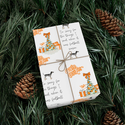 Tennessee VOLS I'm sorry Christmas Gift Wrap Paper Printify