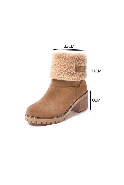 Brown Winter Fleece Lined Boots