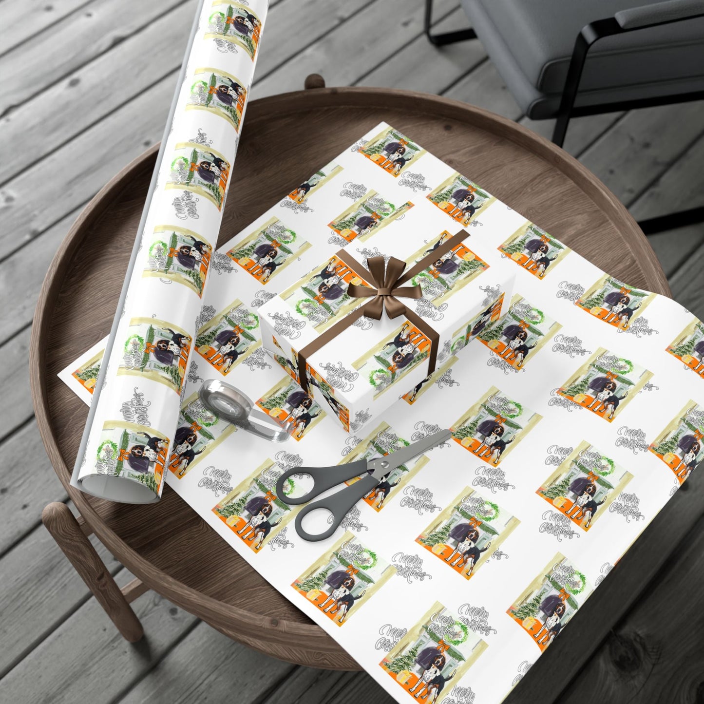Holiday Tennessee VOLS Gift Wrap Paper Printify