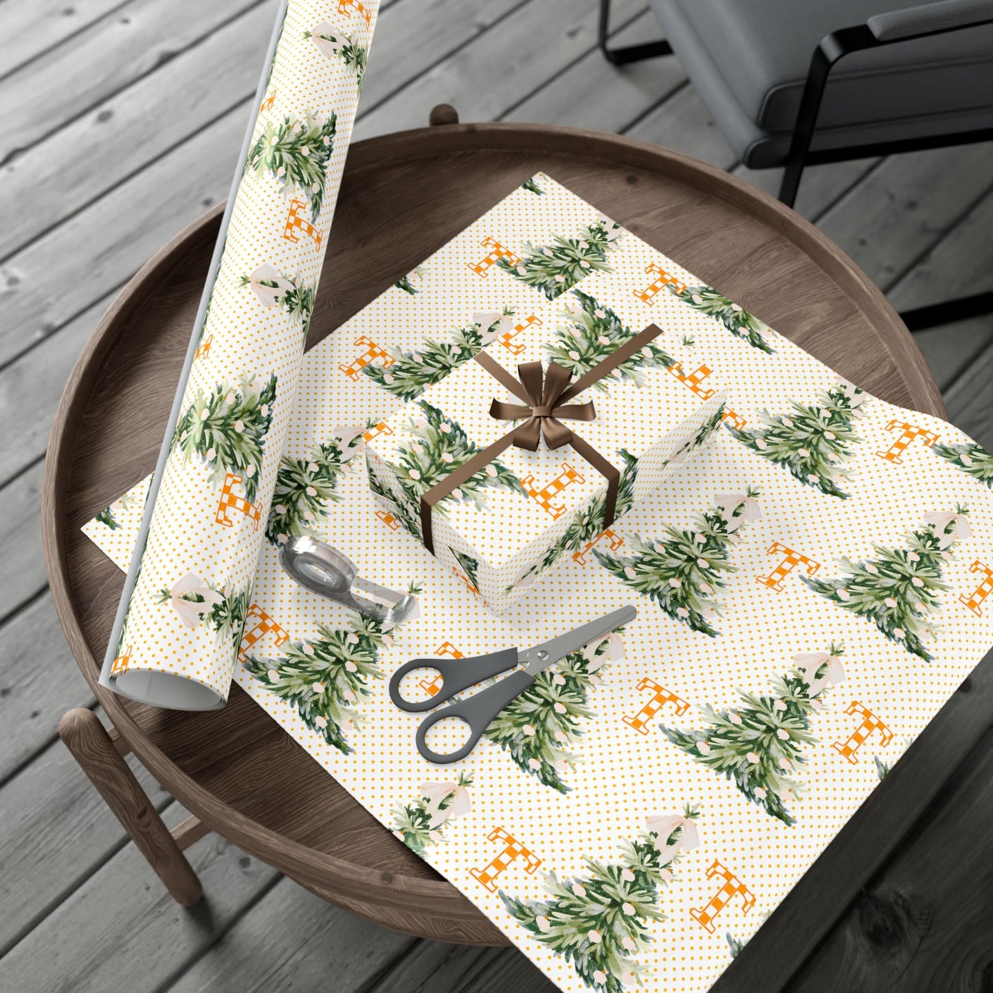Whimsical Tennessee Volunteers Wrapping paper Printify