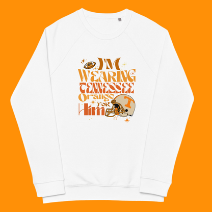 Organic I'm Wearing TN Orange for HIM Raglan Sweatshirt