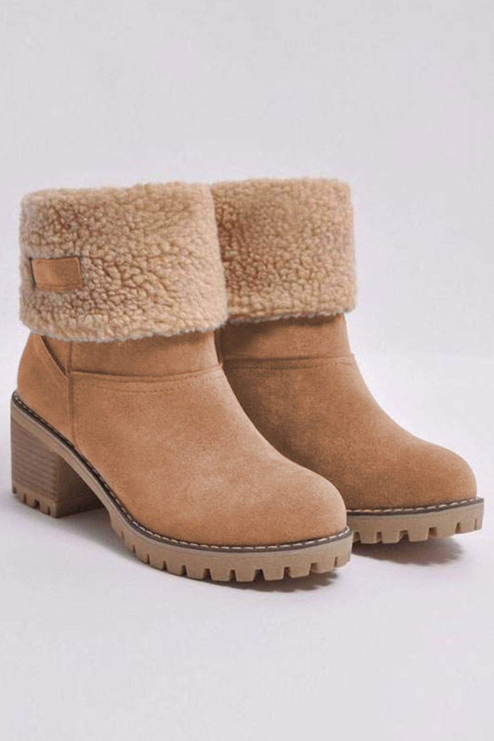 Brown Winter Fleece Lined Boots