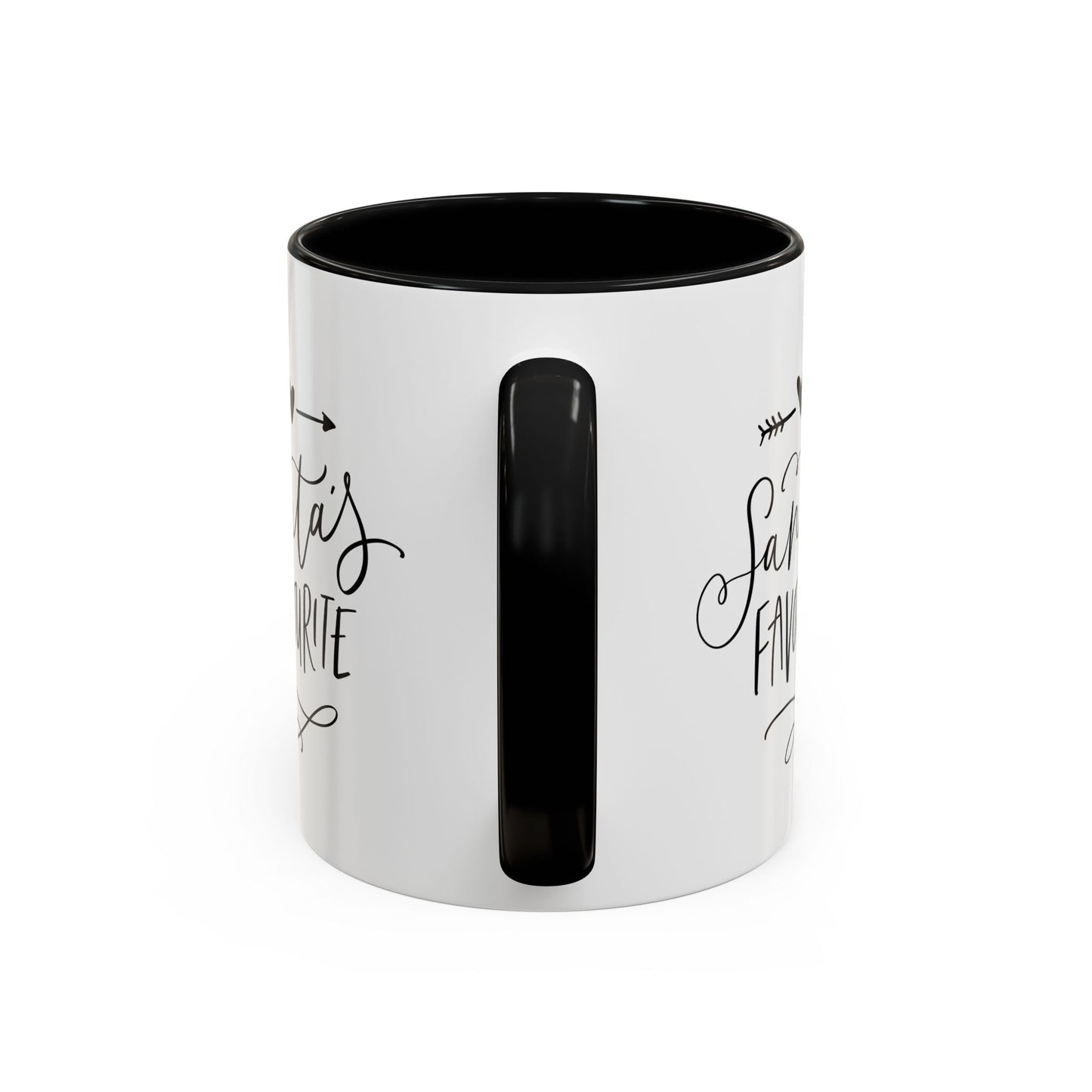 Santa's Favorite Accent Coffee Mug Printify