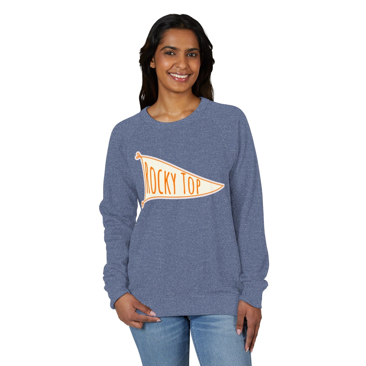 Tennessee Vols Rocky Top Flag Raglan Sweatshirt Printify