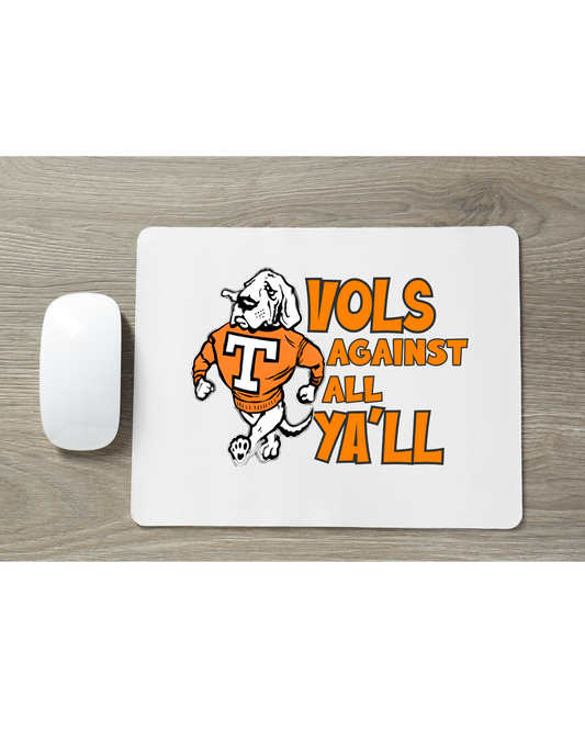 TN VOLS Against All Ya’ll Mouse Pad Greta Bean & Co.